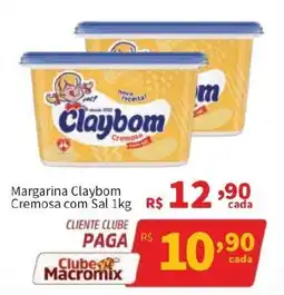 Macromix Atacado Margarina claybom cremosa com sal oferta
