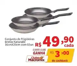 Macromix Atacado Conjunto de Frigideiras Brinox Naturalle oferta