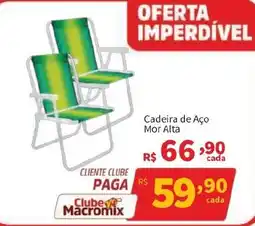 Macromix Atacado Cadeira de Aço Mor Alta oferta