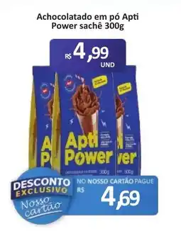 Paulistão Supermercados Achocolatado em pó apti power sachê oferta