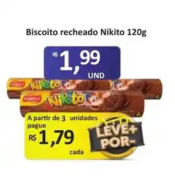 Paulistão Supermercados Biscoito recheado nikito oferta