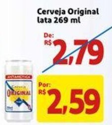 Mercado Extra Cerveja Original lata 269ml oferta