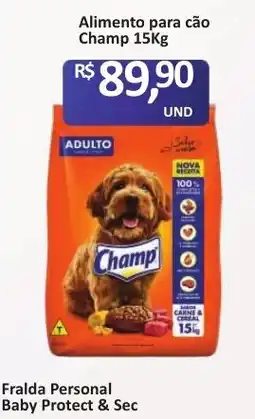 Paulistão Supermercados Alimento para cão Champ 15kg oferta