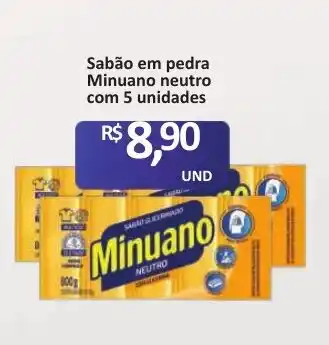 Paulistão Supermercados Sabão em pedra Minuano neutro oferta