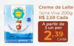 Super Kan Creme de Leite Terra Viva oferta