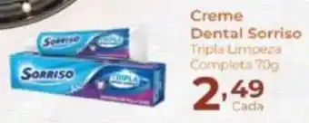 Creme Dental Sorriso Tripla Limpeza Completa