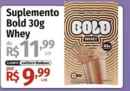 Supermercado Dalben Suplemento Bold 30g Whey oferta