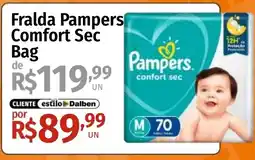 Supermercado Dalben Fralda pampers confort sec bag oferta