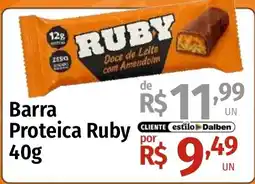 Supermercado Dalben Barra proteica ruby oferta