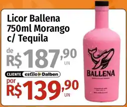 Supermercado Dalben Licor Ballena Morango oferta