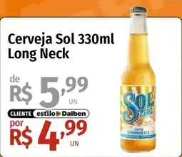 Supermercado Dalben Cerveja Sol 330ml Long Neck oferta