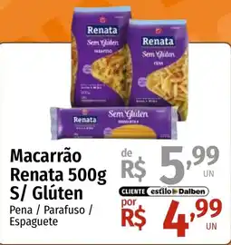 Supermercado Dalben Macarrão Renata S/ Glúten oferta