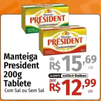 Supermercado Dalben Manteiga president oferta