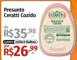 Supermercado Dalben Presunto Ceratti Cozido oferta