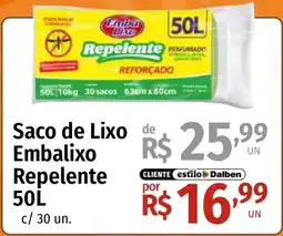 Supermercado Dalben Saco de Lixo Embalixo Repelente oferta