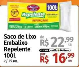 Supermercado Dalben Saco de Lixo Embalixxo Repelente oferta