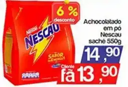 Supermercados Gricki Achocolatado em pó Nescau sachê oferta
