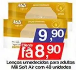 Supermercados Gricki Lenços umedecidos para adultos mili soft air oferta