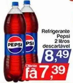 Supermercados Gricki Refrigerante Pepsi 2 litros descartável oferta