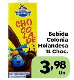 Supermercados Kawakami Bebida Colonia Holandesa 1L Choc. oferta