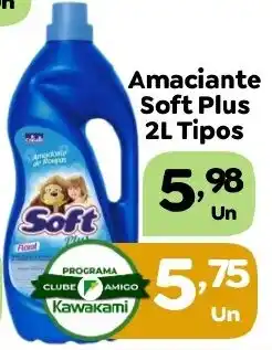 Supermercados Kawakami Amaciantesoft plus 2l tipos oferta