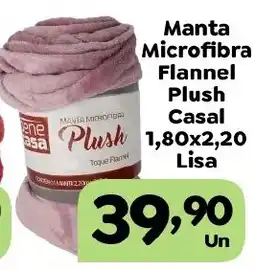 Supermercados Kawakami Manta Microfibra Flannel Plush Casal oferta
