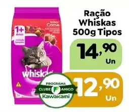 Supermercados Kawakami Ração Whiskas Tipos oferta