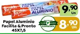 Supermercados Kawakami Papel alumínio facilita & pronto oferta