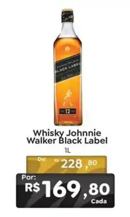 Novo Atacarejo Whisky Johnnie Walker Black Label oferta