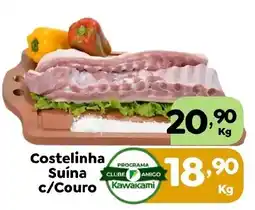 Supermercados Kawakami Costelinha Suína c/Couro oferta