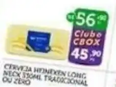 CenterBox Cerveja heineken long neck 550ml tradicional ou zero oferta