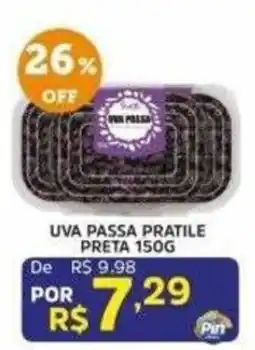 Pinheiro Supermercado uva passa pratile preta oferta