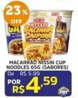 Pinheiro Supermercado Macarrão nissin cup noodles 65g (sabores) oferta