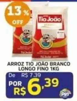Pinheiro Supermercado Arroz tio joão branco longo fino oferta