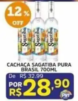 Pinheiro Supermercado Cachaça sagatiba pura brasil oferta