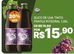 Pinheiro Supermercado Suco de uva tinto pratile integral oferta