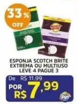 Pinheiro Supermercado esponja scotch brite extrema ou multiuso oferta