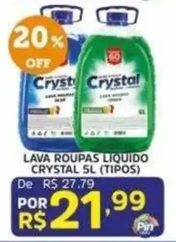 Pinheiro Supermercado lava roupas liquido crystal 5l (tipos) oferta