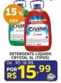 Pinheiro Supermercado Detergente liquido crystal 5l (tipos) oferta