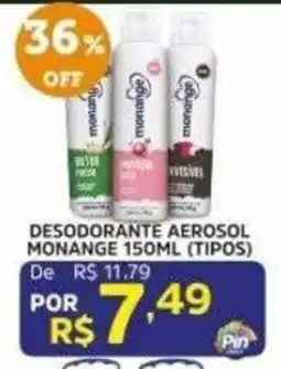 Pinheiro Supermercado Desodorante aerosol monange oferta