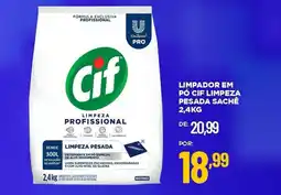 Apoio Mineiro Limpador em pó cif limpeza pesada sachê oferta
