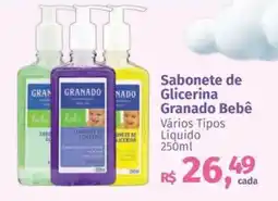 Mix Mateus Sabonete de Glicerina Granado Bebê oferta
