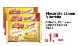 Mix Mateus Macarrão Lámen Vitarella oferta
