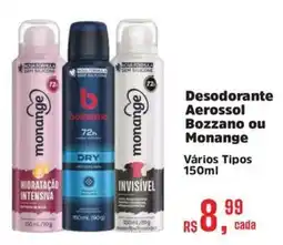 Mix Mateus Desodorante Aerossol Bozzano ou Monange oferta