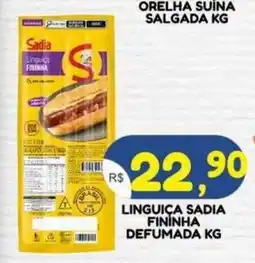 Bramil Supermercados Linguica sadia fininha oferta