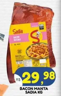 Bramil Supermercados Bacon manta sadia kg oferta