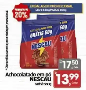 Achocolatado em pó nescau