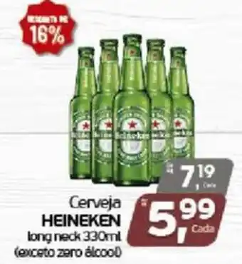Cometa Supermercados Cerveja heineken long neck oferta