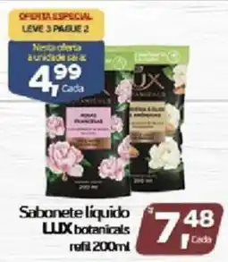 Cometa Supermercados Sabonete liquido lux botanicals oferta