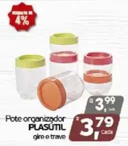 Cometa Supermercados Pote organizador PLASUTIL gire e trave oferta